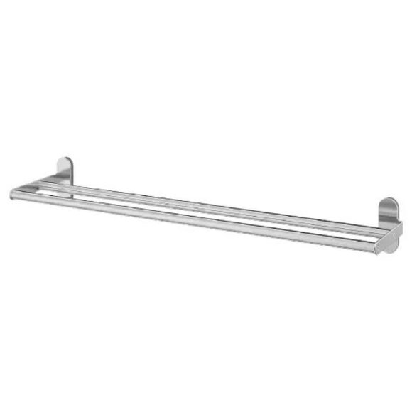 IKEA Brogrund 26.5"x5" Stainless Steel Bathroom TOWEL RACK 303.285.34 NIB NEW - Picture 1 of 5